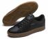 Puma Smash V2 Leather L Sneaker Black Gum Casual Shoes 365215-12
