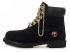 Black Timberland Gold Chain Boots Womens