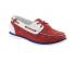 Timberland Classic Amherst 2-eye Boat Shoes For Women Wine Red White