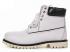 White Black Timberland 6-inch Premium Scuff Proof Boots Men