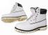 White Black Timberland 6-inch Premium Scuff Proof Boots Men